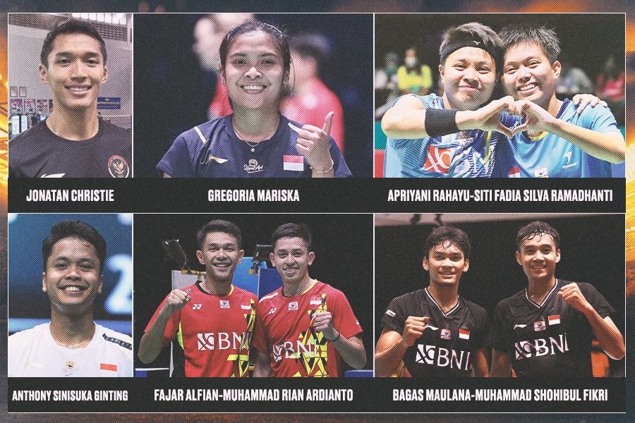 6 wakil Indonesia di BWF World Tour Finals 2023