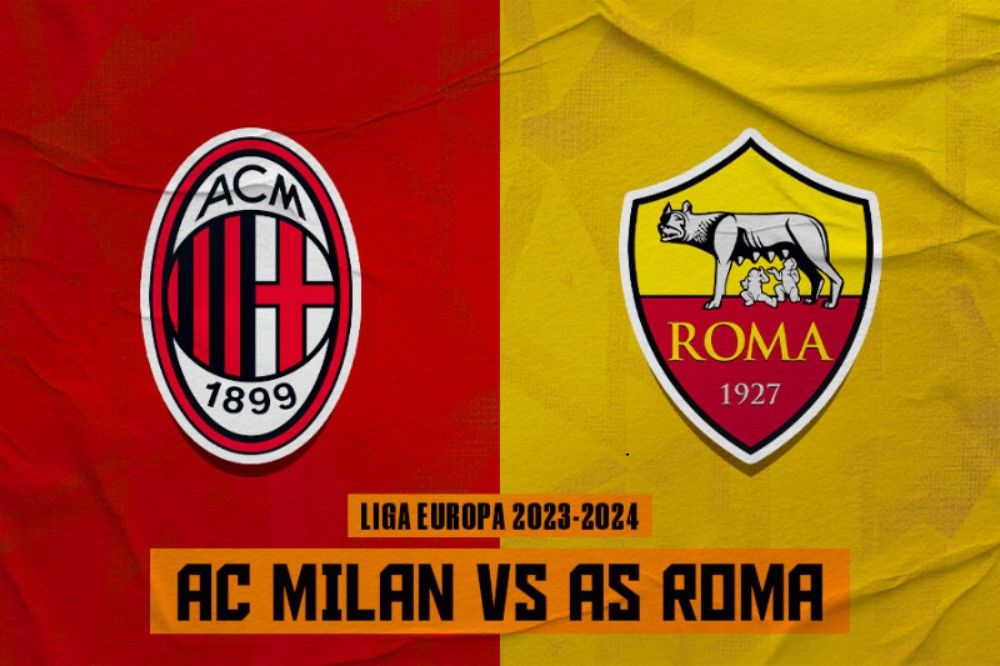Laga AC Milan vs AS Roma di perempat final Liga Italia, Jumat (12/4/2024) dini hari WIB. (Hendy Andika/Skor.id).