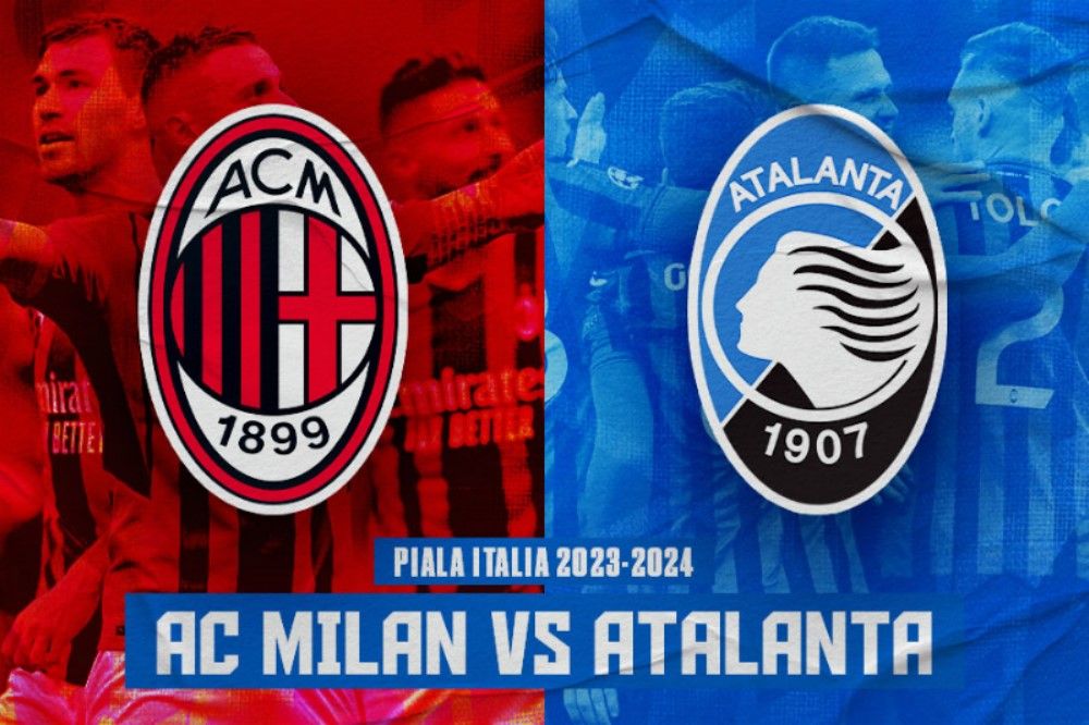 Pertandingan Coppa Italia mempertemukan AC Milan vs Atalanta. (Hendy Andika/Skor.id).