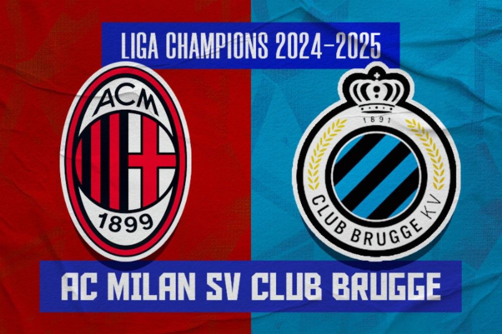 Prediksi dan Link Live Streaming AC Milan vs Club Brugge di Liga Champions 2024-2025