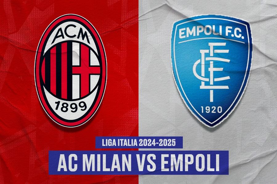 Laga AC Milan vs Empoli di Liga Italia. (Yusuf/Skor.id).