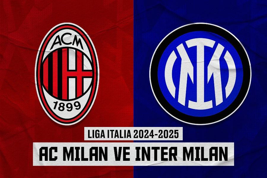 Prediksi dan link live streaming AC Milan vs Inter Milan di Liga Italia 2024-2025. (Dede Sopatal Mauladi/Skor.id).