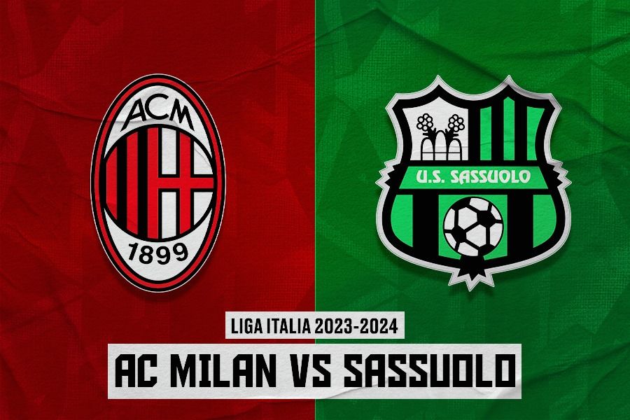 Prediksi dan link live streaming AC Milan vs Sassuolo di Liga Italia 2023-2024. (Dede Sopatal Mauladi/Skor.id).