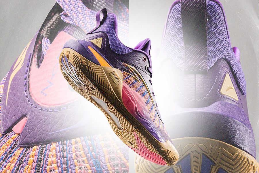 Desain Anta Kai 1 Speed “Twin Flame” merupakan simbol penghargaan untuk keluarga Kyrie Irving. (Jovi Arnanda/Skor.id)