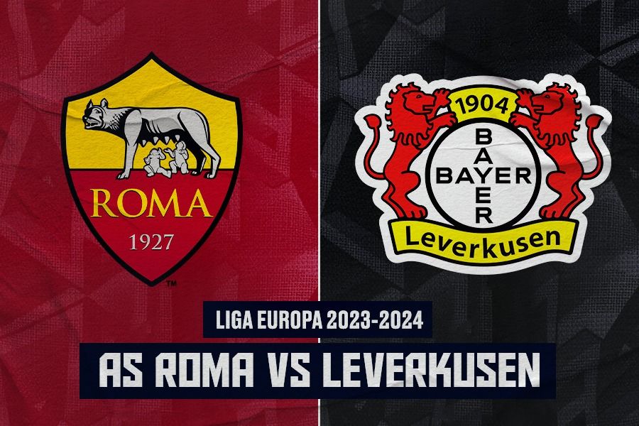 AS Roma vs Bayer Leverkusen di semifinal Liga Europa 2023-2024. (Rahmat Ari Hidayat/Skor.id).