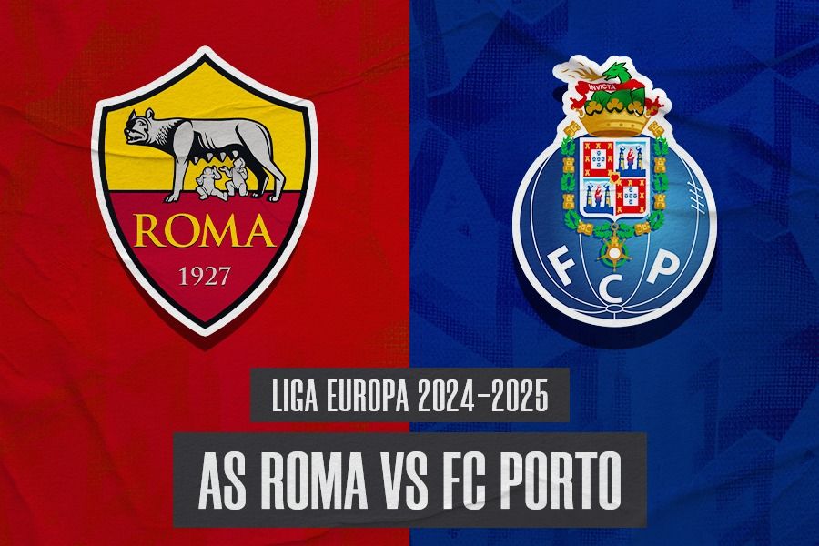 Laga AS Roma vs FC Porto di Liga Europa 2024-2025. (Handy Andika/Skor.id).