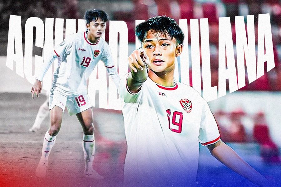 Bek Arema FC, Achmad Maulana Syarif saat memperkuat Timnas Indonesia di Piala AFF 2024 atau ASEAN Championship 2024, Desember 2024. (Dede Sopatal Mauladi/Skor.id)