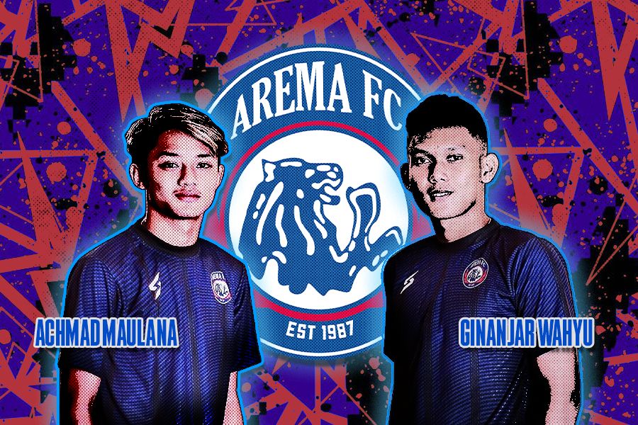 Dua alumni Liga TopSkor, Achmad Maulana dan Ginanjar Wahyu merapat ke Arema FC