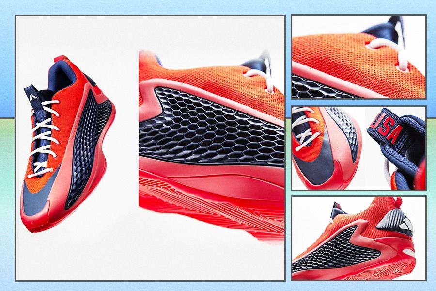 Adidas AE1 Low "USA" diyakini bakal digemari sneakerhead saat sudah dipakai Anthony Edwards di Olimpiade Paris 2024 nanti. (Rahmat Ari Hidayat/Skor.id)