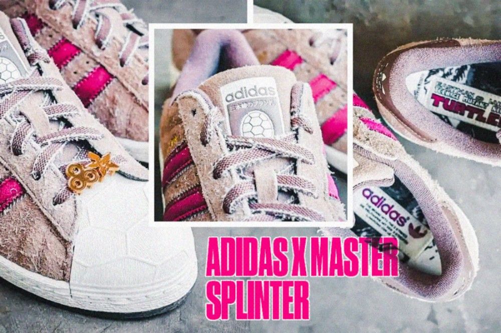 Adidas Superstar x Master Splinter menawarkan sesuatu yang berbeda terkait nostalgia Teenage Mutant Ninja Turtles. (Hendy AS/Skor.id)