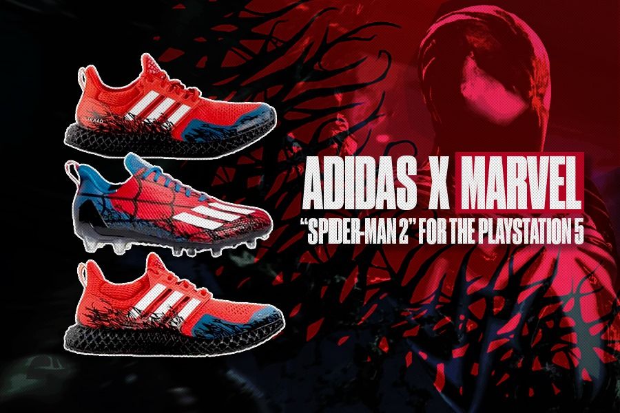 Adidas x Marvel Rilis Koleksi Sepatu ‘Beracun’ Sambut Spider-Man 2 untuk PlayStation 5