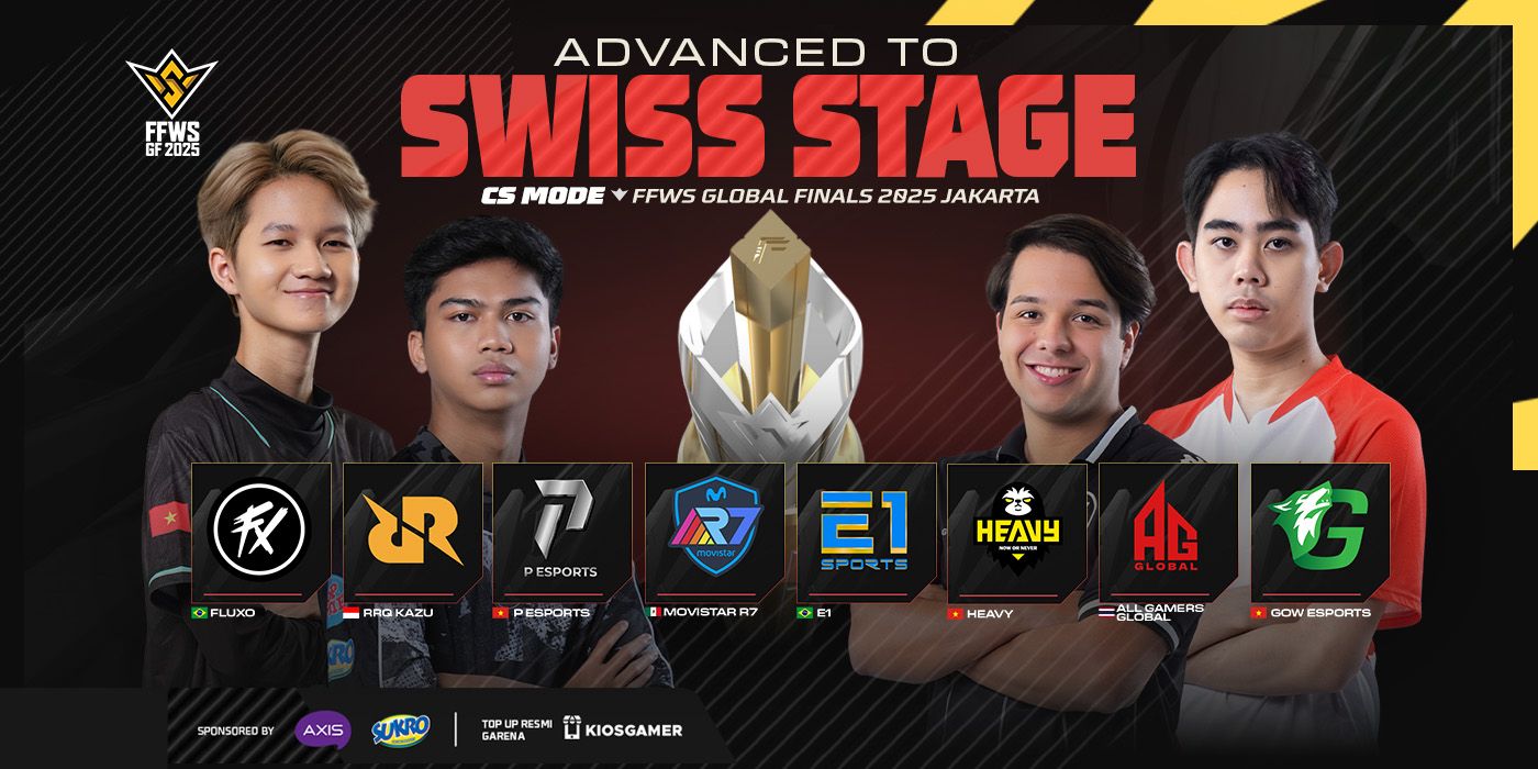 Advance to Swiss Stage Clash Squad FFWS Global Finals 2025 Jakarta. (Garena)