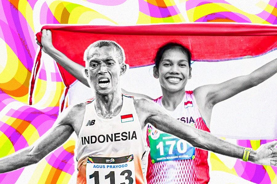 SEA Games 2023: Agus Prayogo dan Odekta Naibaho Kawinkan Emas Maraton