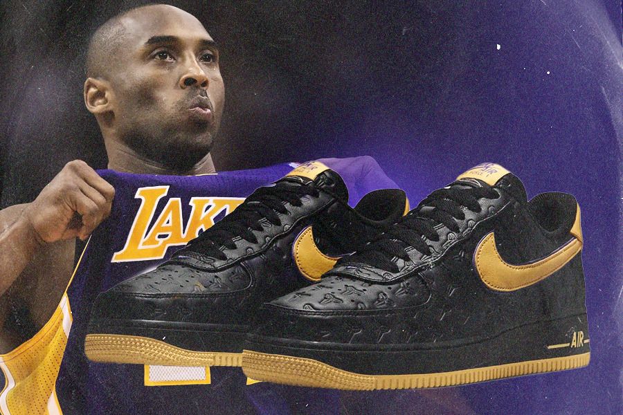 Nike Air Force 1 Low “Kobe Bryant” berwarna hitam ini hanya akan dibuat 8 ribu pasang. (Jovi Arnanda/Skor.id)