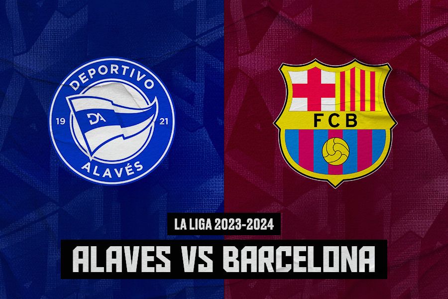 Alaves vs Barcelona dalam laga La Liga 2023-2024 yang akan diglar pada Minggu (4/2/2024) pukul 00.30 WIB. (Jovi Arnanda/Skor.id).