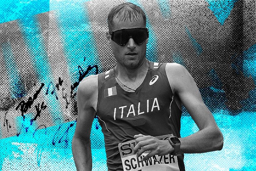 Atlet jalan cepat Italia, Alex Schwazer, kisah hidupnya ditayangkan di Netflix. (Deni Sulaeman/Skor.id)