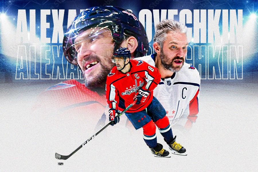 Alexander Ovechkin, atlet hoki es asal Rusia yang bermain di NHL dan menjadi salah satu pemain terbaik dunia. (Yusuf/Skor.id)