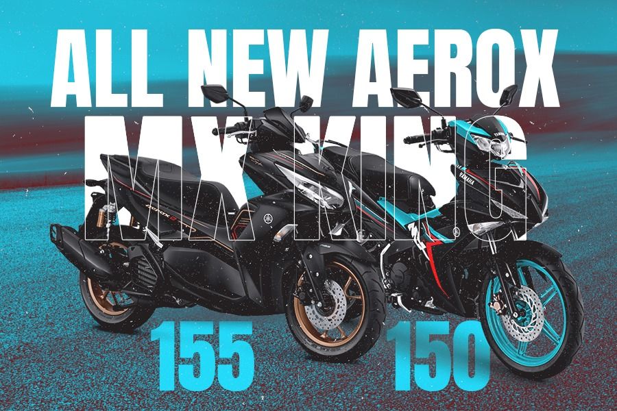 All New Yamaha Aerox 155 dan MX King 150 (Zulhar Eko Kurniawan/Skor.id).