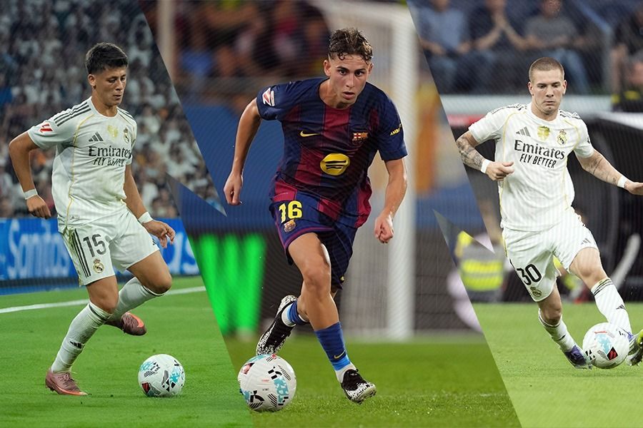 Arda Guler, Fermin Lopez, dan Franco Mastantuono diprediksi bersinar di laga El Clasico. (Foto: LaLiga, Grafis: Kevin Bagus Prinusa/Skor.id).