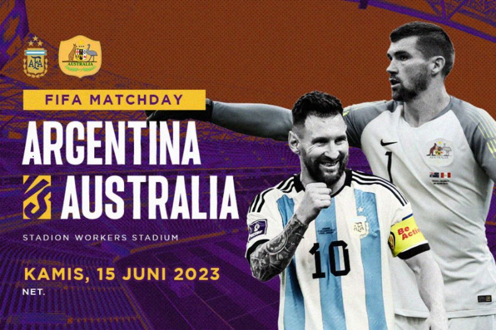 Gol-gol dari Lionel Messi dan German Pezzella antar Argentina menang 2-0 atas Australia pada FIFA Matchday di Workers Stadium, Beijing, Cina, Rabu (15/6/2023) malam. (Hendy AS/Skor.id)