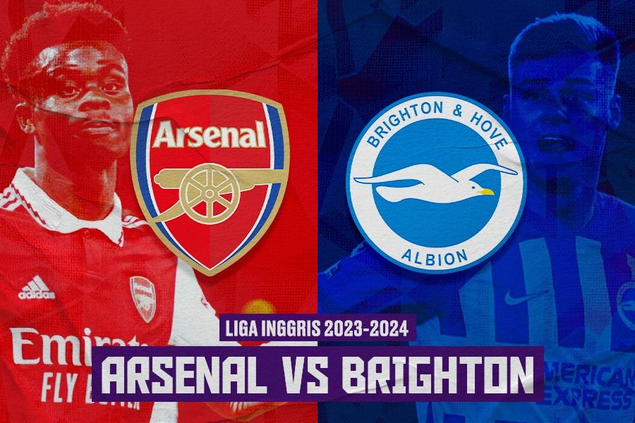 Liga Inggris 2023-2024, Arsenal vs Brighton. (Dede Sopatal Mauladi/Skor.id).