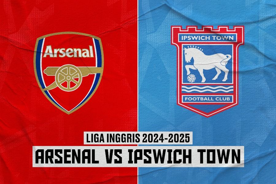 Laga Arsenal vs Ipswich Town di Liga Inggris (Rahmat Ari Hidayat/Skor.id).