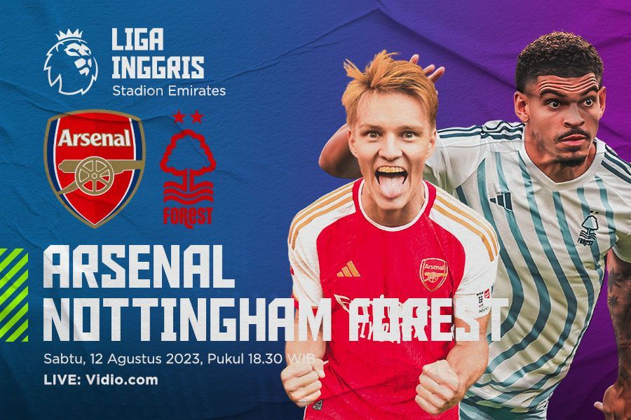 Arsenal akan menghadapi Nottingham Forest, Sabtu (12/8/2023). (Hendy AS/Skor.id).