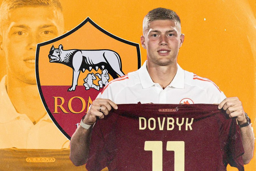 Artem Dovbyk resmi bergabung ke AS Roma dari Girona. (Jovi Arnanda/Skor.id).