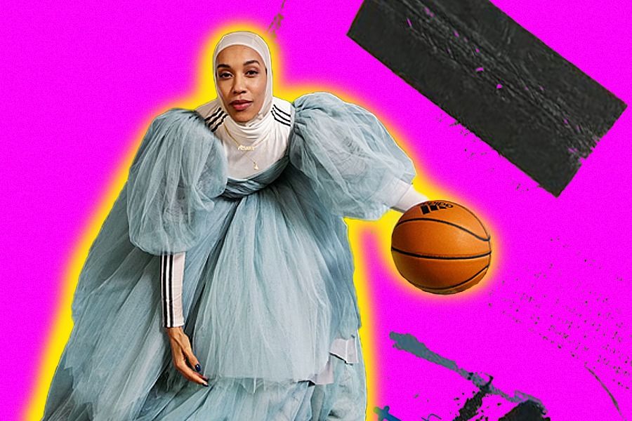 Asma Elbadawi Melibas Batasan Wanita Berhijab Bermain Bola Basket