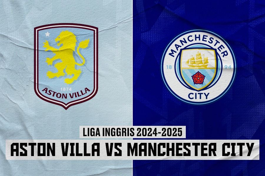 Pertandingan Aston Villa vs Manchester City di Liga Inggris 2024-2025. (Rahmat Ari Hidayat/Skor.id).