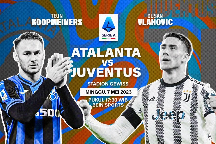 Pertandingan Atalanta vs Juventus di Liga Italia (Dede Mauladi/Skor.id)