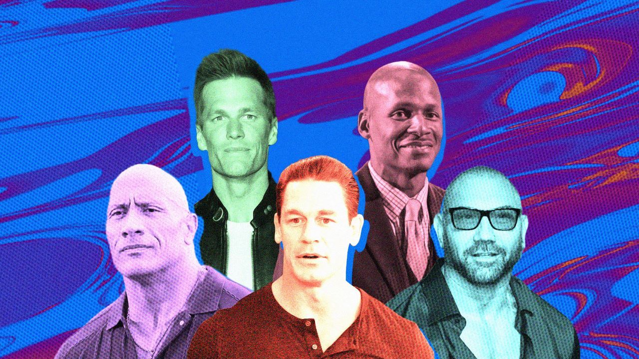 (ki-ka) Dwayne Johnson, Tom Brady, John Cena, Ray Allen, dan Dave Bautista adalah deret mantan atlet yang sukses di Hollywood (Hendy AS/Skor.id).