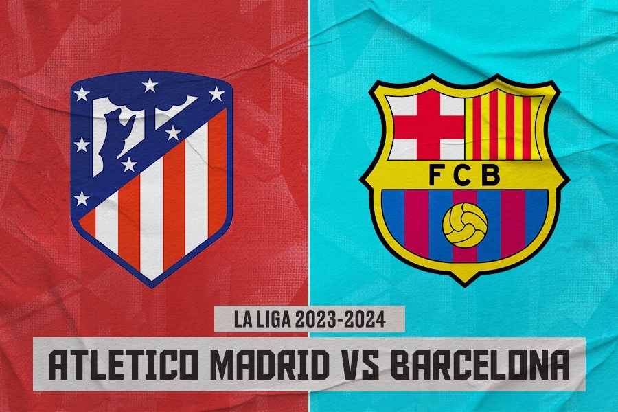 Laga Atletico Madrid vs Barcelona di La Liga 2023-2024. (Rahmat Ari Hidayat/Skor.id).