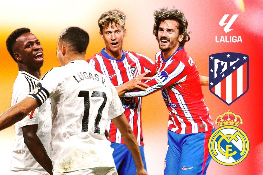 Atletico Madrid vs Real Madrid di La Liga 2024-2025. (Rahmat Ari Hidayat/Skor.id).