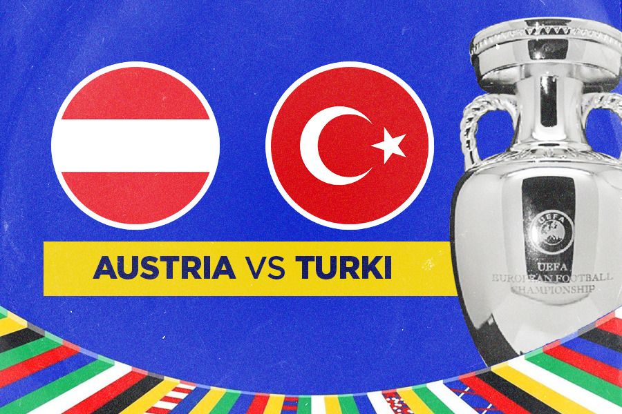 Austria dan Turki akan bertemu dalam 16 besar Euro 2024. (Jovi Arnanda/Skor.id).
