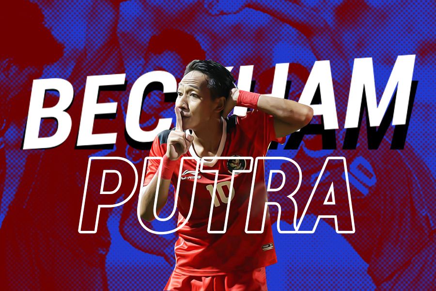 Salah satu Alumni Liga TopSkor, Beckham Putra yang ikut bersama skuad timnas U-22 Indonesia di SEA Games 2023. (Zulhar Kurniawan/Skor.id) 