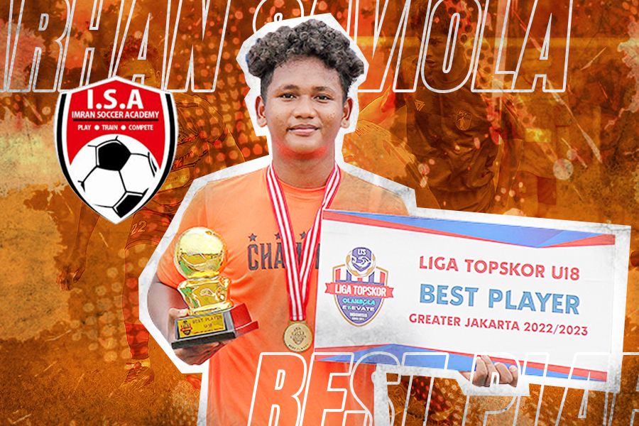 M. Farhan Saviola menjadi pemain terbaik Liga TopSkor U-18 musim 2023.