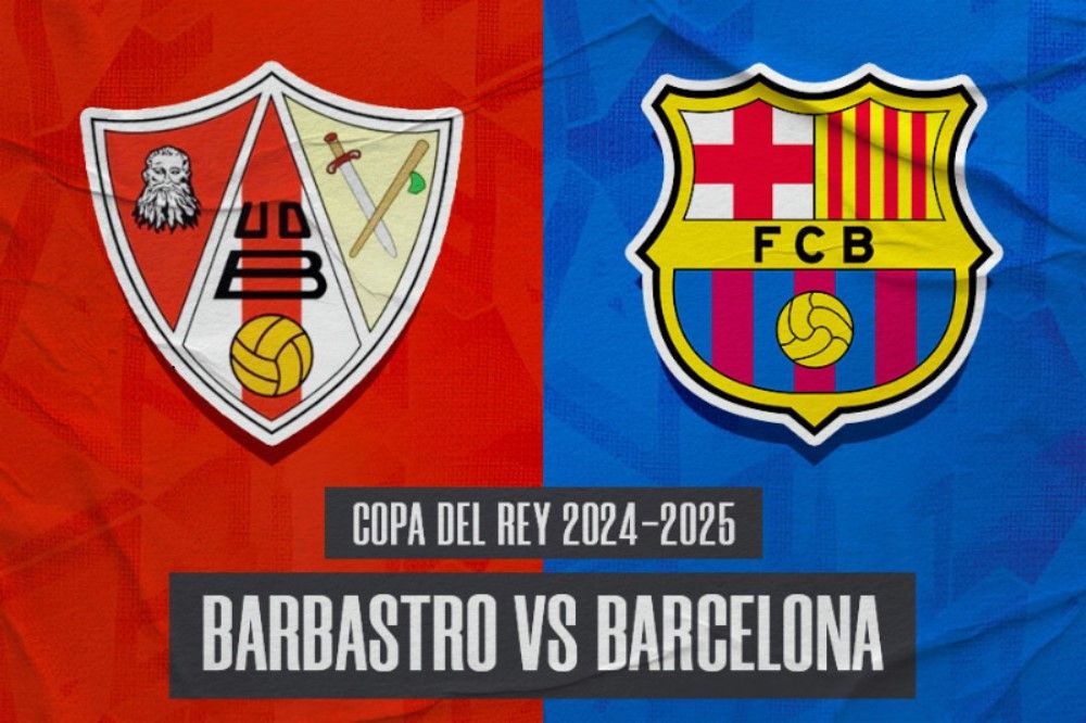 Laga Barbastro vs Barcelona di 32 besar Copa del rey 2024-2025 akan digelar pada Minggu (5/1/2025) pukul 01.00 WIB. (Hendy Andika/Skor.id).