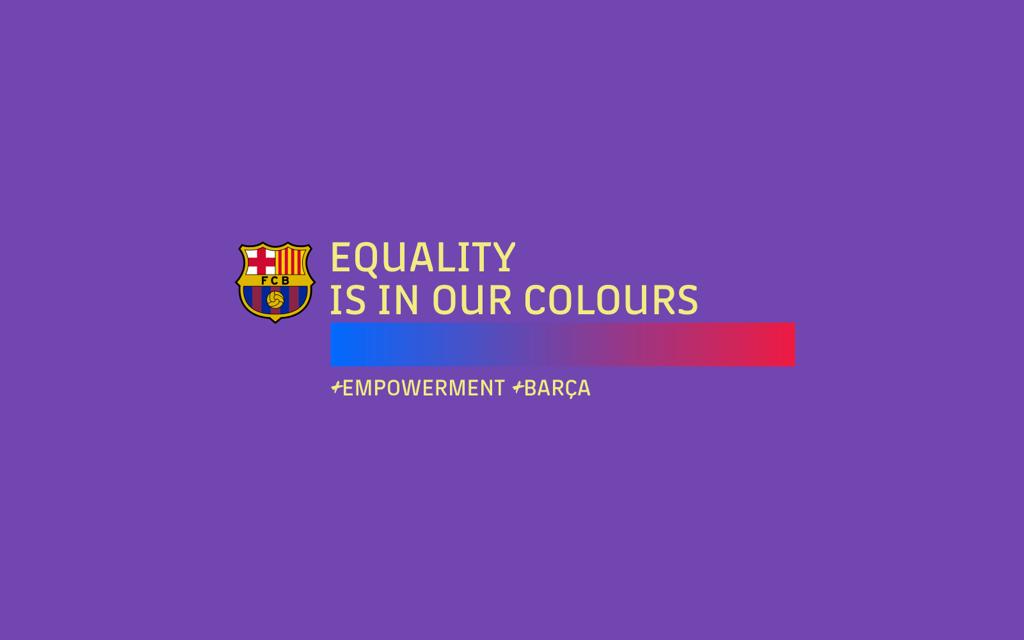 Barcelona memperkenalkan warna baru klub yang diberi nama Lila Barca dalam rangka Hari Perempuan Internasional (Dok. FC Barcelona)