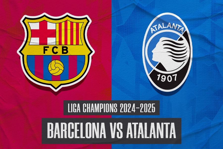 Laga Barcelona vs Atalanta di Liga Champions 2024-2025 akan digelar pada Kamis (30/1/2025) pukul 03.00 WIB. (Hendy Andika/Skor.id).