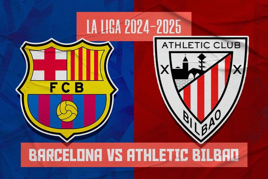 Barcelona vs Athletic Bilbao di La Liga 2024-2025. (Hendy Andika/Skor.id).