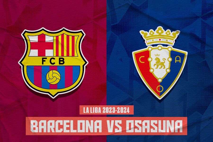 Laga Barcelona vs Osasuna di La Liga 2023-2024. (Hendy Andika/Skor.id).