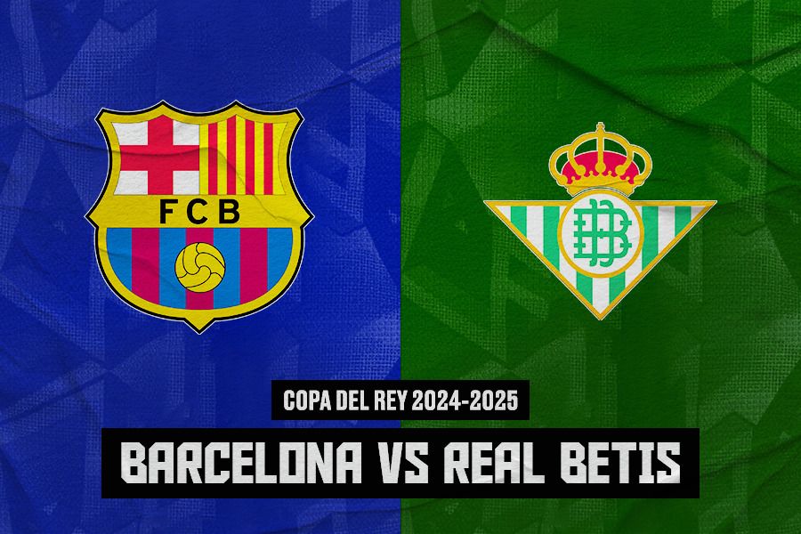 Laga Barcelona vs Real Betis di ajang Copa del Rey. (Jovi Arnanda/Skor.id).