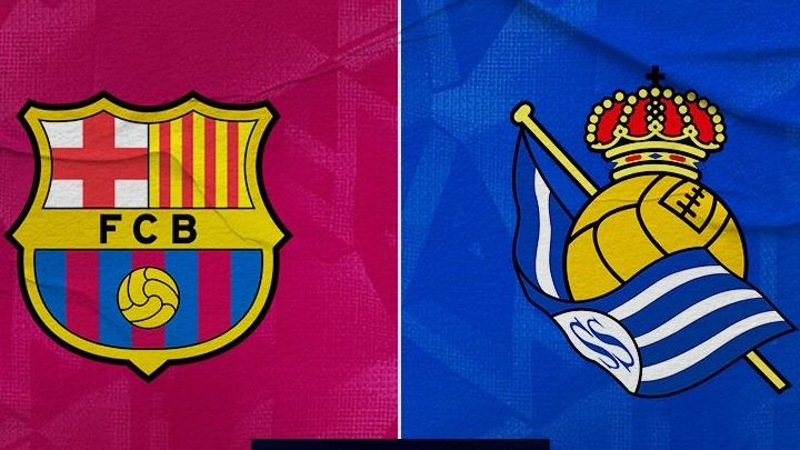 Pertandingan Barcelona vs Real Sociedad di La Liga. (Rahmat Ari Hidayat/Skor.id)