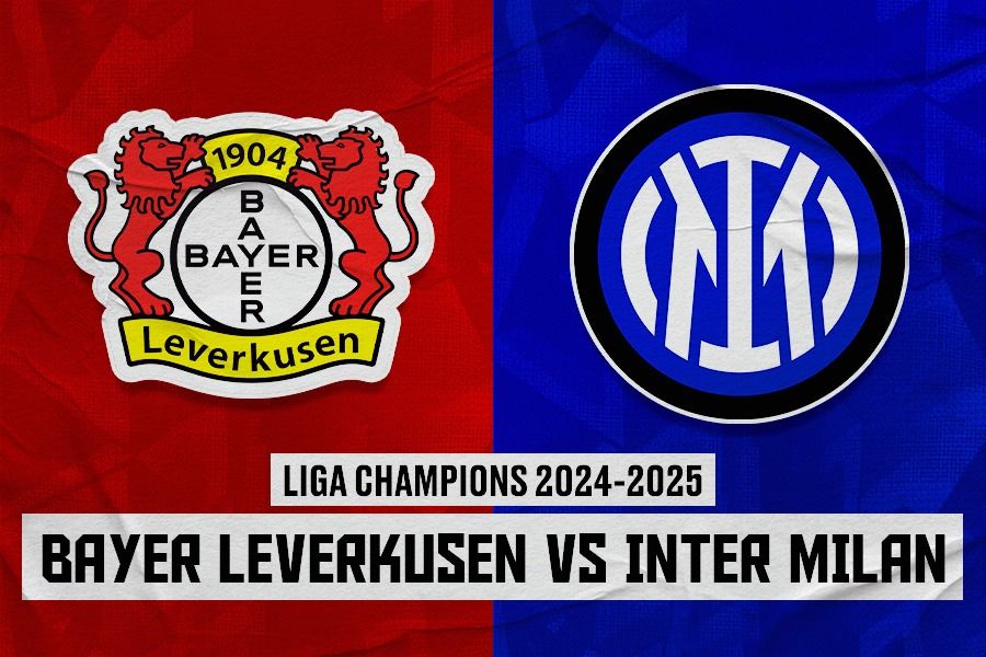 Laga Bayer Leverkusen vs Inter Milan di Liga Champions 2024-2025. (Dede Sopatal Mauladi/Skor.id).