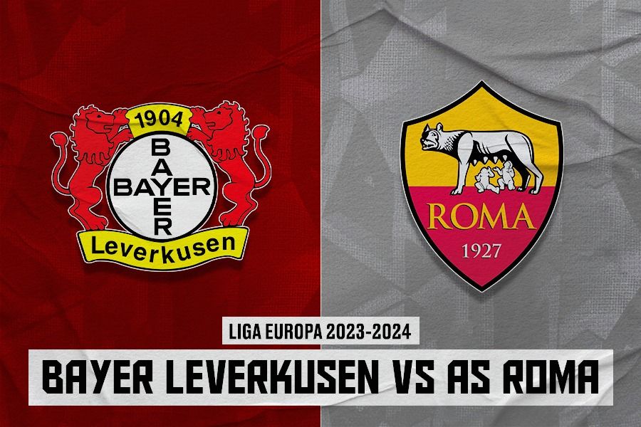 Bayer Leverkusen vs AS Roma di Liga Europa 2023-2024. (Dede Sopatal Mauladi/Skor.id).