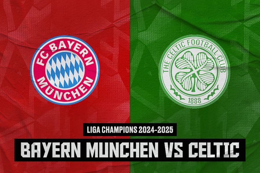 Laga Bayern Munchen vs Celtic di Liga Champions 2024-2025 yang akan digelar pada Rabu (19/2/2025) pukul 03.00 WIB. (Jovi Arnanda/Skor.id).