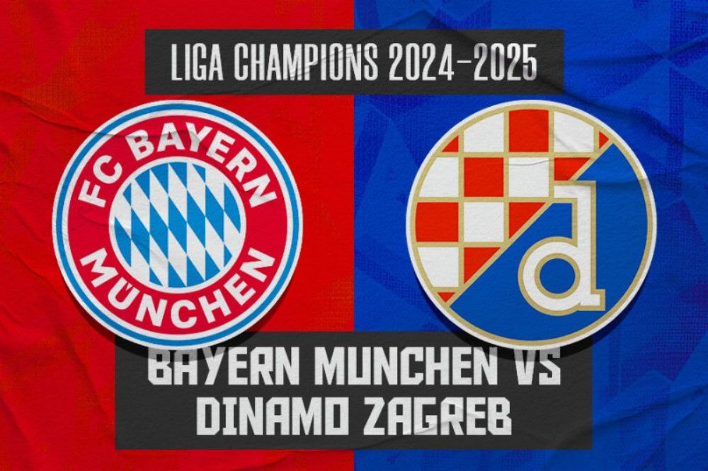 Bayern Munchen vs Dinamo Zagreb di Liga Champions 2024-2025. (Hendy Andika/Skor.id).