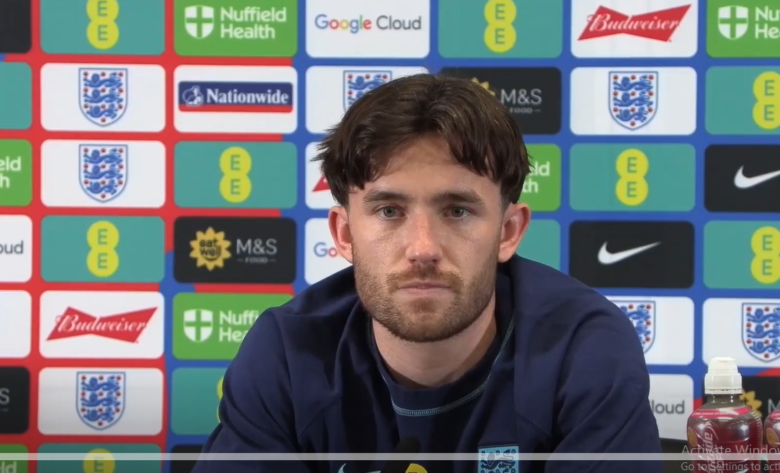 Bek timnas Inggris, Ben Chilwell optimistis jelang duel lawan Italia pada Jumat (24/3/2023). (Dugout/One Football) 