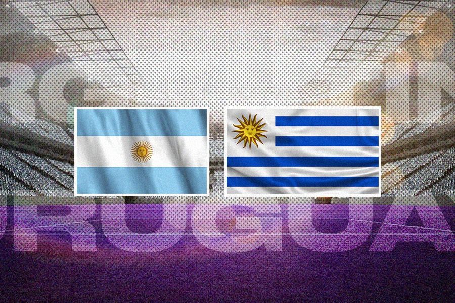 Bendera Argentina dan bendera Uruguay memiliki kesamaan dengan lambang matahari (Hendy AS/Skor.id).